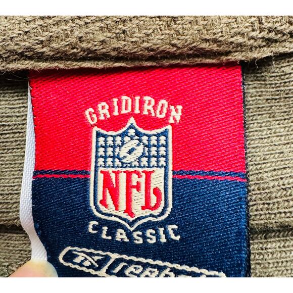 Reebok Gridiron NFL Classic NY Jets Santana Moss Green Coton Sweatshirt Jersey M - Picture 7 of 11